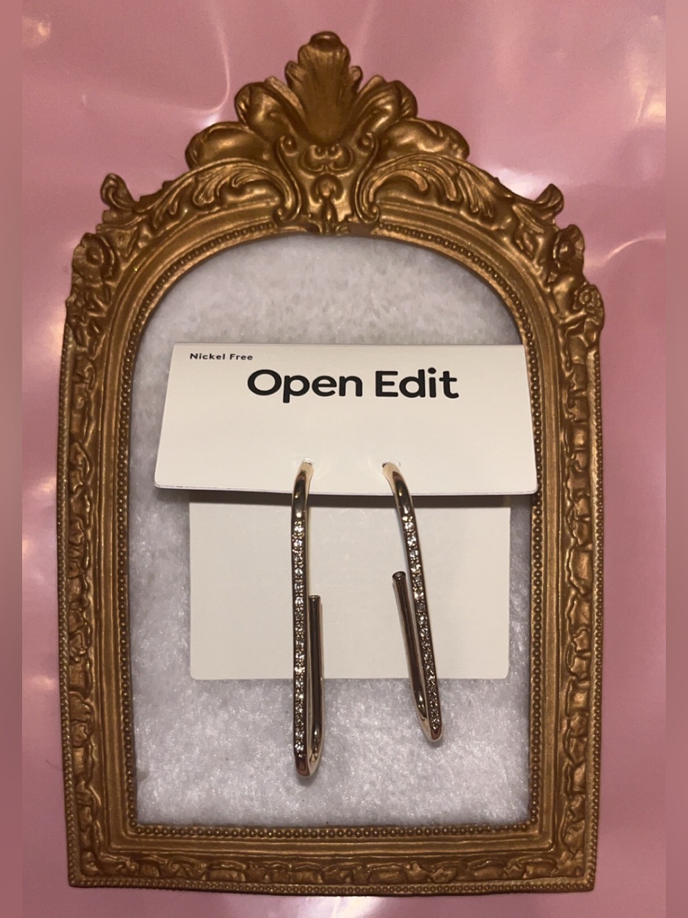 Open Edit Gold Tone Earrings